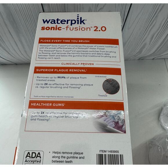 Waterpik Sonic-Fusion 2.0 Toothbrush & Water Flosser Combo Open Box - Picture 3 of 8